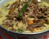 Foto langkah ke 3 dari resep Kusi (jantung pisang) kuah santan pedas👍.