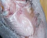 Gambar langkah 2 resipi Siakap bakar daun kesum perencah sambal ikan bilis adabi.
