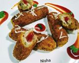 पोटैटो चीज़ फिंगर (potato cheese finger recipe in Hindi) रेसिपी चरण 4 फोटो