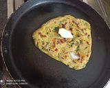 A picture of step 6 of Moringa Palak Thepla.
