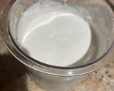 A picture of step 5 of Creami Coconut ice cream (for the Black Russian milkshake beverage).