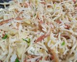 A picture of step 5 of Fried rice with Pasta.