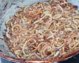 A picture of step 3 of Barista (fried onions) and veg Biriyani.