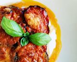 A picture of step 4 of Eggplant Parmigiana.