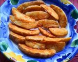A picture of step 6 of Pizza Crust with 4 Ingredients & Potato Wedge chips 😍🍟🍕🍺😋.