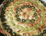 Une image de l'étape 6 de Tarte courgette saumon et chèvre.