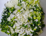 Foto del paso 5 de la receta: Ñoquis rellenos de jamón con salsa de puerros