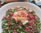 Foto del paso 5 de la receta: Guisantes con Jamón y huevo poche