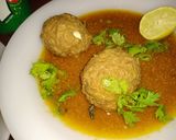 A picture of step 8 of Koftay Salan.