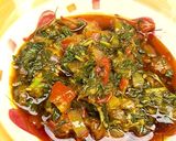 A picture of step 5 of Green Yam Sauce.