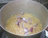 A picture of step 3 of Buttered Scrambled Egg Indomie.