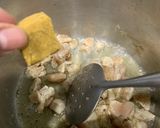 A picture of step 1 of Hot and sour soup.