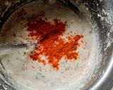 A picture of step 2 of Barley Peri Peri Dhokla.