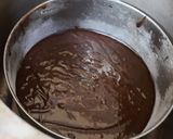 A picture of step 5 of Black forest cake stuff California crunchy walnuts cake.