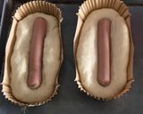 Foto langkah ke 6 dari resep Roti Sosis Lembut ala Korean Bakery.