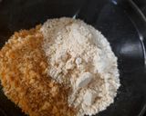 A picture of step 4 of Crispy Baked Onion Rings.