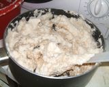 Bulgurfelfújt házi aszalt szilvával és házi szeder dzsemmel recept fázis 8 fotója