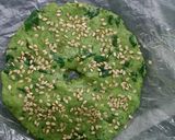 A picture of step 2 of Spinach Thalipeeth.