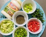 A picture of step 1 of Vegetable mayo grilled sandwich.