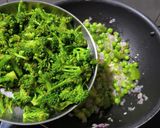 A picture of step 4 of Broccoli Rice.