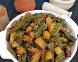 बटाटा भिंडी फ्राई (Batata bhindi fry recipe in Hindi) रेसिपी चरण 6 फोटो