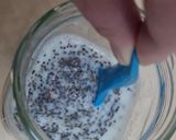 Foto del paso 1 de la receta: Pudding de avena y chía con chocolate 🥣 Overnight oats