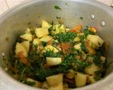 A picture of step 6 of Aloo Methi gravy !!.