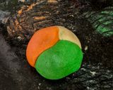 A picture of step 7 of Tiranga Kaaju Burfi.