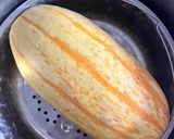 Une image de l'étape 1 de Courge spaghetti à la carbonara.