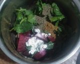 A picture of step 1 of Beetroot Lassi.