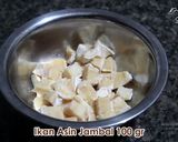 Foto langkah ke 2 dari resep Tumis Ikan Asin Jambal Tempe Cabe Ijo.