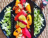 A picture of step 7 of Thai Roasted Bell Pepper Salad.