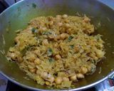 A picture of step 4 of Cabbage Chhole Sabzi.