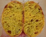 Foto langkah ke 21 dari resep Kunyit Jinten Hitam Italian Herbs Sourdough Bread (Oven Tangkring).