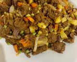 A picture of step 6 of Beef Pasanday in western style.