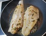 A picture of step 3 of Fish with Spicy tomato watermelon salsa.