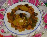 भिंडी दो (bhindi do pyaza recipe in hindi) रेसिपी चरण 5 फोटो
