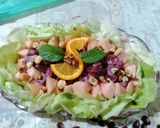 A picture of step 5 of Apple beetroot salad with orange vinaigrette😋😋😋.