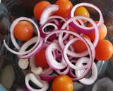 A picture of step 1 of Meditteranean Bean Salad 💚.