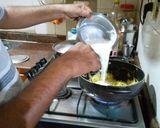 A picture of step 3 of Sweet Potato Kheer.