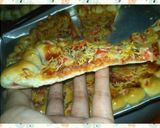 Foto langkah ke 26 dari resep Cheesy Bites Pizza | Pizza dgn pinggiran keju.