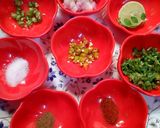 A picture of step 1 of Rice kadamb flowers.