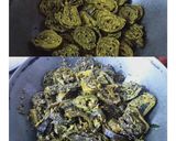 A picture of step 5 of Colocasia Leaves Patra / Gujarati Arbi Patra.