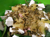 Ensalada de espinacas frescas y piña