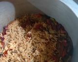 A picture of step 5 of Veg biryani.