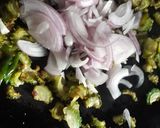 A picture of step 5 of Bitter Gourd fry.