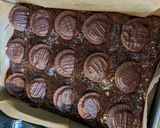 A picture of step 12 of Marmalade dark chocolate brownies - for Father's day.