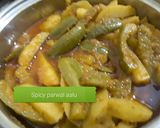 A picture of step 5 of Spicy Parwal Potatoes.