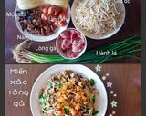 Hình bước làm 10 của món Miến xào lòng gà