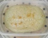 Foto langkah ke 6 dari resep Roti Tawar Bayam Kukus tanpa telur.